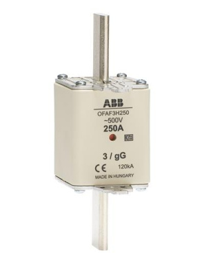 Предохранитель OFAF3H315 315A тип gG размер3, до 500В ABB ABB  1SCA022627R6510