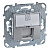 Розетка компьютерная 1-ая RJ45 кат.5е с полем для надписи Schneider Electric Unica Top Алюминий