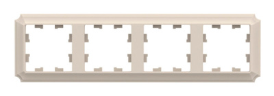 SE AtlasDesign ANTIQUE Рамка 4-постовая Бежевый Systeme Electric AtlasDesign ATN100204