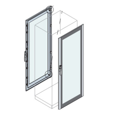 Дверь фронтальная/задняя со стеклом 2000x1000мм ABB IS2 ABB IS2 ET2010K