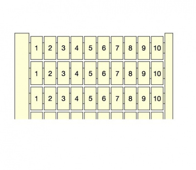 Маркировка горизонтальная ABB RC510 10X(11 A20) ABB  1SNA231003R2600