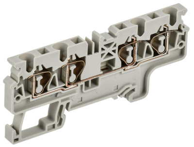 ARMAFIX Клемма пруж. CX4-4 4мм2 4-конт. серая IEK IEK ARMAFIX AF-CT40-00-4-K03-004