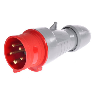 Вилка прямая 3P+PE 16A 380-415V IP44 Legrand P17 Tempra Pro  Legrand P17 Tempra Pro 555128