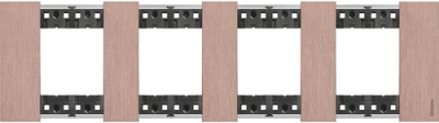 Медь Рамка немецкий стандарт 4 поста (2+2+2+2 мод) Bticino LivingNow Bticino Living now KA4802M4ZM