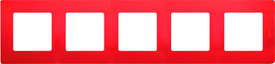 Рамка 5-постовая Legrand Etika Красный Legrand Etika 672535
