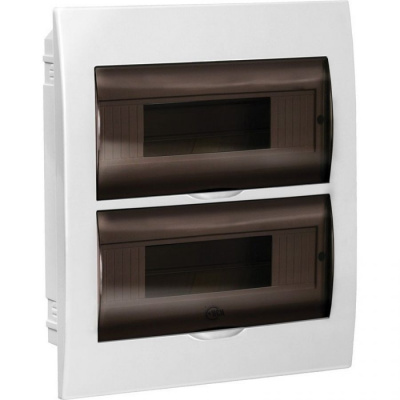 Бокс модульный пластиковый навесной с двумя дверцами 327х270х102мм, 2Pяда/24мод, IP41 IEK ЩРН-П-24 IEK ЩРН-П MKP12-N-24-40-10