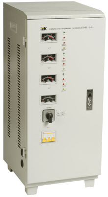 Стабилизатор напряжения электромеханический 7,5kVA 3х10A вход.напряжение 160-250V IEK СНИ3 IEK СНИ3 IVS10-3-07500