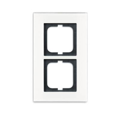 Рамка 2-постовая v.2012 ABB Carat Белое стекло ABB Carat 2CKA001754A4443