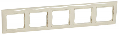 Рамка 5-постовая горизонтальная Legrand Valena Слоновая кость Legrand Valena 774355
