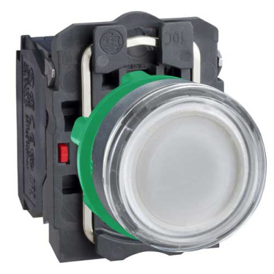 Кнопка 22мм 24В белая с подсветкой Schneider Electric Schneider Electric  XB5AW31B5