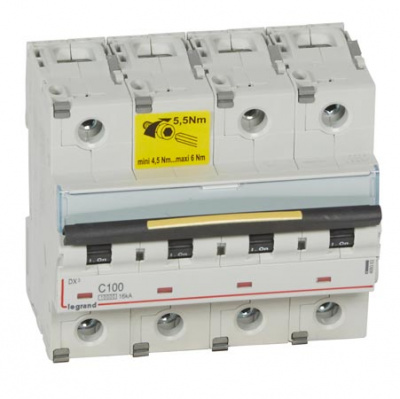 Автоматический выключатель 4P 100 A C 10kA Legrand DX3 Legrand DX3 409363