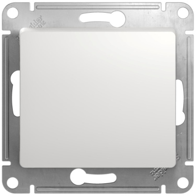 Выключатель 1-клавишный 10A (схема 1) Systeme Electric Glossa Белый Systeme Electric Glossa GSL000111