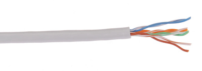 Кабель связи витая пара U/UTP, кат.5E 4x2х24AWG solid, LSZH, 305м, серый ITK ITK  LC1-C5E04-121