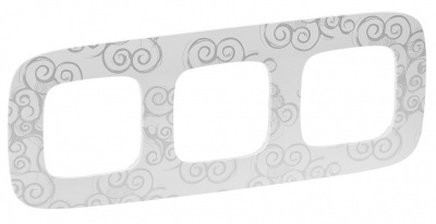 Рамка 3-постовая Legrand Valena Allure Нарцисс хром Legrand Valena Allure 754343