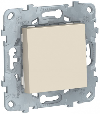 Переключатель 1-клавишный сх.6 10 AX 250В Schneider Electric Unica New Бежевый Schneider Electric Unica New NU520344