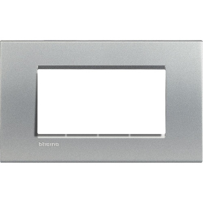 Рамка прямоугольная 4 мод Bticino Living Light Алюминий Bticino Living Light LNA4804TE