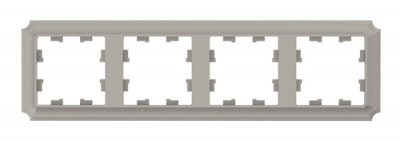 SE AtlasDesign ANTIQUE Рамка 4-постовая Шампань Systeme Electric AtlasDesign ATN100504