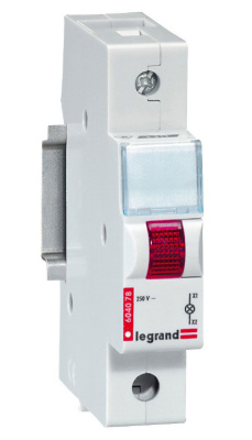 Моноблочный индикатор 1 лампа красная 1 модуль Legrand Legrand  604078