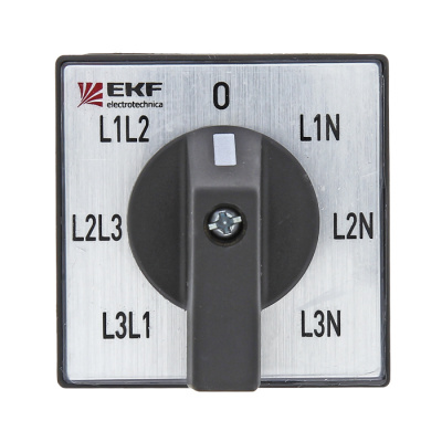 Переключатель кулачковый 10A 2P "1-2" EKF PROxima ПК-1-52 EKF ПК pk-1-52-10