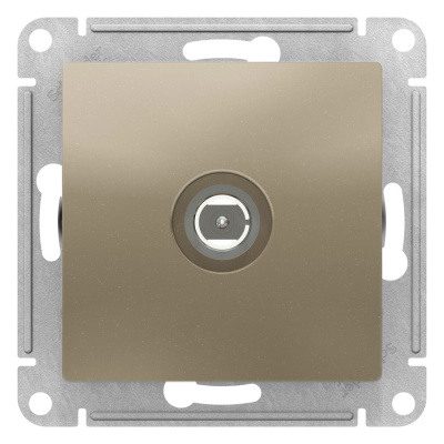 Розетка TV одиночная Schneider Electric AtlasDesign Шампань Systeme Electric AtlasDesign ATN000593