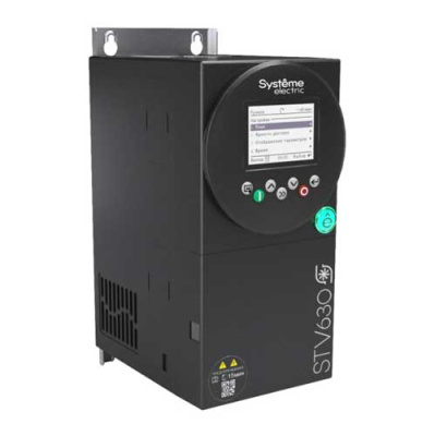Systeme Electric Преобразователь частоты STV630 5,5 кВт 400В ЭМС С3 + встр. DC реактор + LCD панель оператора Systeme Electric STV630 STV630U55N4L1