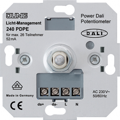 Механизм Потенциометр Dali с источником питания Jung Jung Jung Механизмы 240PDPE