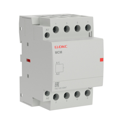 Модульный контактор YON MCE 4P 63A 4НО управляющее напряжение 240В 50Гц DKC DKC  MCE-63-40-A240