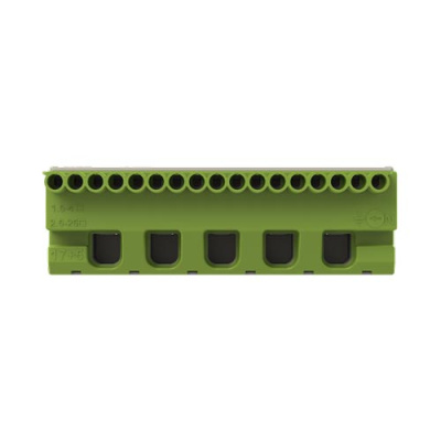 ABB Клеммник самозажимной PE 17x4+5x25мм ZK175G ABB  1SPE007715F9716