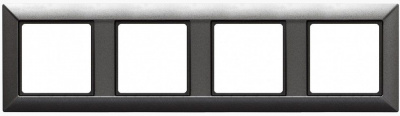 Рамка 4-постовая Jung Eco Profi Антрацит Jung Eco Profi EP484AN