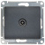 Розетка TV оконечная 1DB Systeme Electric Glossa Антрацит Systeme Electric Glossa GSL000791