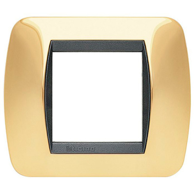 Накладка на 2 модуля, Натуральное Золото Bticino Bticino  L4802OR