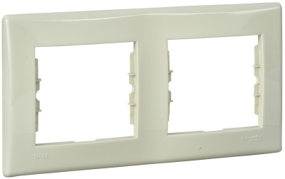 Рамка 2-постовая горизонтальная IP44 Schneider Electric Sedna Бежевый Schneider Electric Sedna SDN5810347