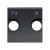 Накладка TV-FM розетки 2 мод ABB NIE Zenit Антрацит N2250.8 AN ABB Zenit 2CLA225080N1801