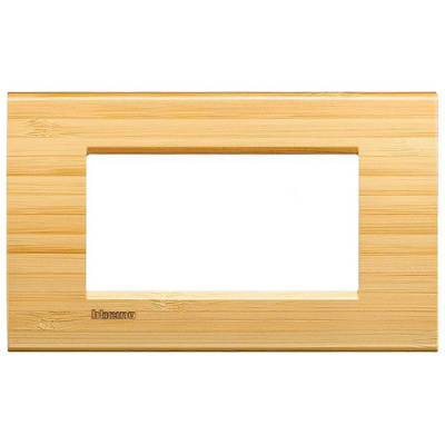 LivingLight Рамка прямоугольная, 4 модуля, цвет Бамбук Bticino Bticino  LNA4804LBA