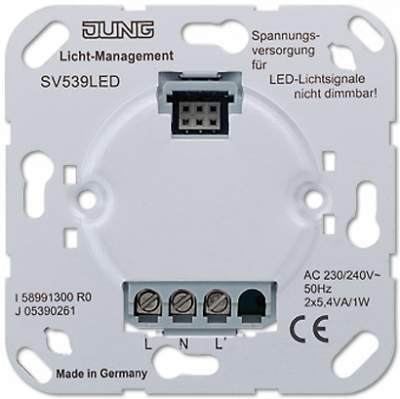 Вставка питания светодиодов 230V Jung Jung Jung Механизмы SV539LED