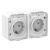 Розетка 2-ая с/з со шторками 16А 250B IP54 Schneider Electric AtlasDesign Profi54 Белый Systeme Electric AtlasDesign Profi54 ATN540126