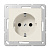 Розетка SCHUKO со шторками Jung Eco Profi Слоновая кость