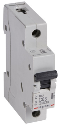 Автоматический выключатель 1P 63A C 4,5kA Legrand RX3 Legrand RX3 419670