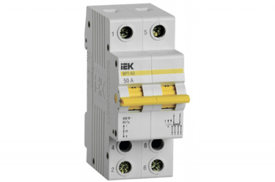 Выключатель-разъединитель трехпозиционный 2P 50А IEK ВРТ-63 IEK ВРТ MPR10-2-050