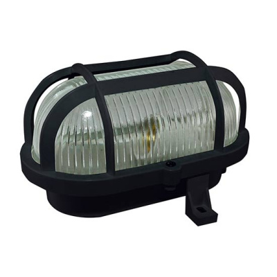 Светильник накладной, овал с решеткой 183х123х113мм, 40W, Е27, IP54 / черный TDM НБП 02-60-004.03У "Евро" TDM ELECTRIC  SQ0312-0002