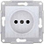 Розетка 1-я без заземления Schneider Electric Sedna Алюминий