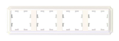 SE AtlasDesign ANTIQUE Рамка 4-постовая Жемчуг Systeme Electric AtlasDesign ATN100404