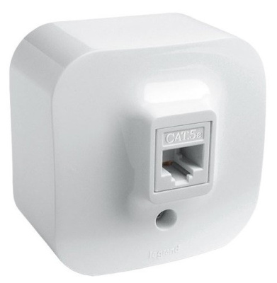 Розетка информационная RJ45 кат.5е UTP IP20 IEK Quteo Белый IEK Quteo 782224