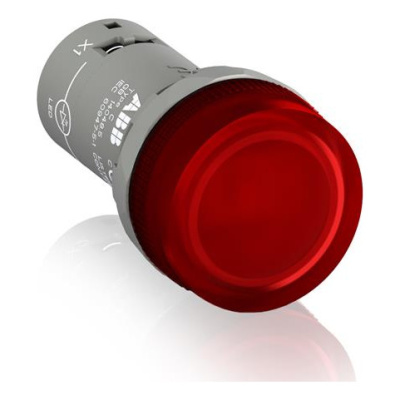 Лампа CL2-507R красная со встроенным светодиодом 48-60В AC/DC ABB ABB  1SFA619403R5071