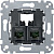 Механизм Розетка компьютерная 2хRJ45 кат. 6 UTP 2 поста Merten SM&SD