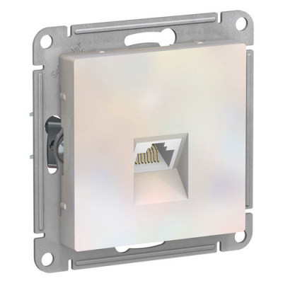 Розетка компьютерная RJ45 кат.6A механизм Schneider Electric AtlasDesign Жемчуг Systeme Electric AtlasDesign ATN000486