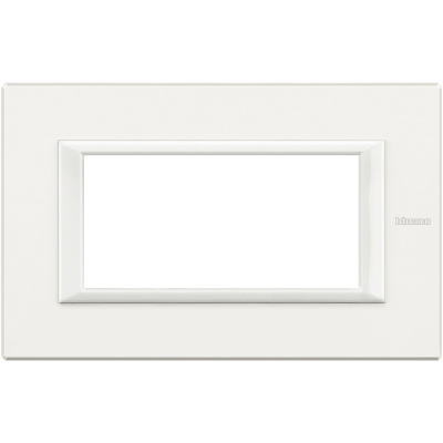 Рамка прямоугольная итальянский стандарт ITA 4 мод Bticino Axolute Белый  Bticino Axolute HA4804HD