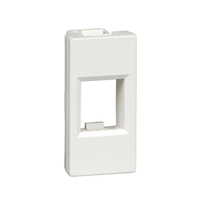Лиц.плата W45 1мод 1xKeystone RAL9003 Schneider Electric Schneider Electric  RIN-145-B