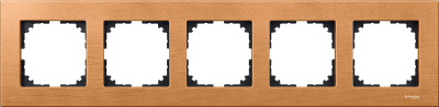 Рамка 5-постовая Merten M-Elegance Дерево Бук Merten M-Elegance MTN4055-3470