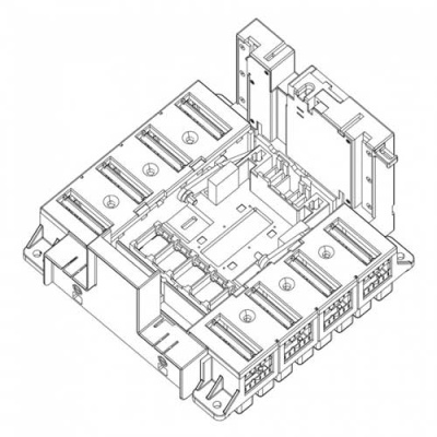 DPX3 1600 Основание выключатель 4P, подключение сзади Legrand Legrand  422589